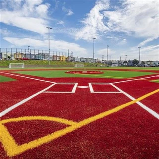 Nova fàbrica d'herbes artificials taronja de catifes de colors que venen directament